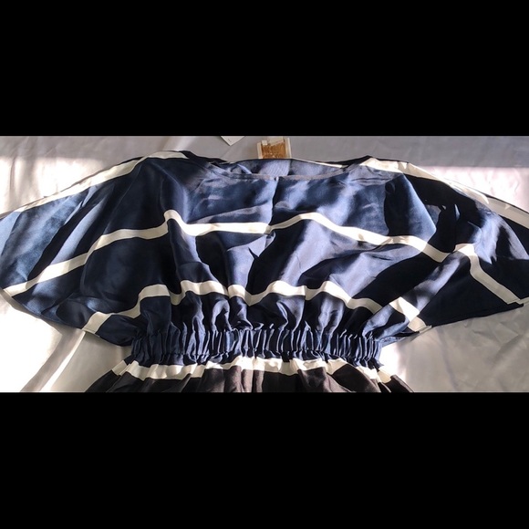 kate spade Dresses Nwt Kate Spade Silk Holiday Stripe Caftan Dress Poshmark